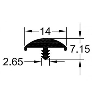 14mm Lipped “T” Edging
