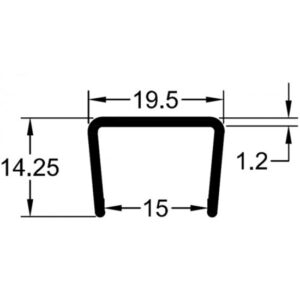 16mm Rigid Edging Strip