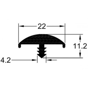 22mm Lipped “T” Edging