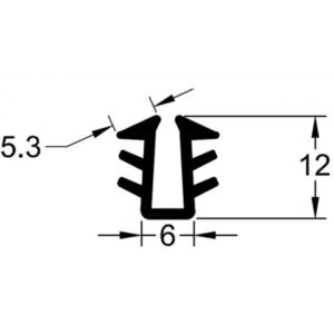 4mm Wardrobe Channel