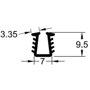 6mm Glass Shower Screen Channel